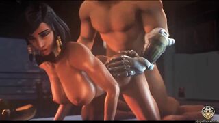 Pharah-Sexy HMV Compilation (Overwatch)【Hentai 3D】