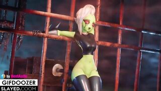 Lord Dominator Sex Machine Deep Anal with Belly Bulge and Cumflation 3d animation with sound