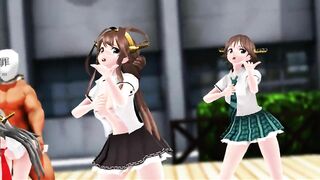 【SEX-MMD】Kongo Sisters & Pink Cat 【R-18】