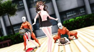 【SEX-MMD】Kongo Sisters & Pink Cat 【R-18】