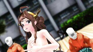 【SEX-MMD】Kongo Sisters & Pink Cat 【R-18】