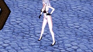 【MMD】Sakuya-san Shreding Geiger's cat【R-18】