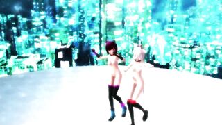 【MMD】Kaat & Luna Dive to Blue【R-18】