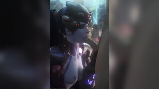 Overwatch Widowmaker blowjob - (Fpsblyck)