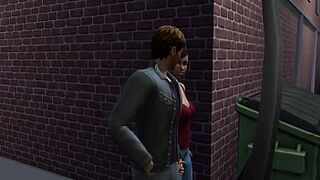 Sims 4 - Free time 3 Helping a stranger...in more ways than one