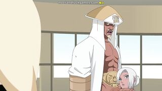 Tsunade paying the debt with her pussy