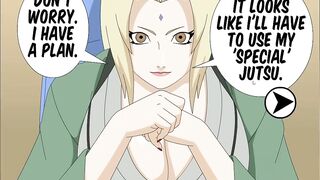 Tsunade paying the debt with her pussy