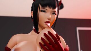 Ripples - Part 26 - Sex Scenes - Sexy Devil Cosplay Sucking Own Tits By LoveSkySan