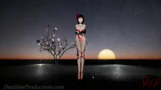 MMD R18 4k Kangxi with a Black Mini Skirt Dress - Phone Numbe - 1036