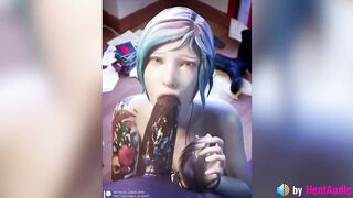 Chloe BBC Blowjob (with Sound, Loop) Life is Strange, 3d Animation