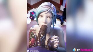 Chloe BBC Blowjob (with Sound, Loop) Life is Strange, 3d Animation