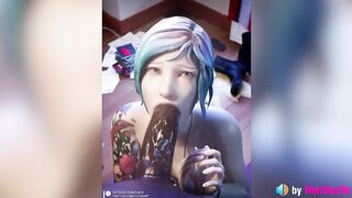 Chloe BBC Blowjob (with Sound, Loop) Life is Strange, 3d Animation