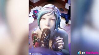 Chloe BBC Blowjob (with Sound, Loop) Life is Strange, 3d Animation