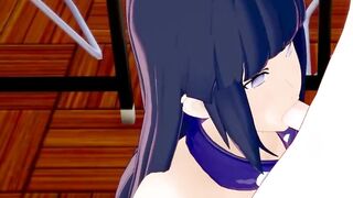 Hinata Sucking Naruto's Dick Hentai (P4)