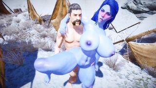 Thick Elf Takes Huge Fat Cock in her Pussy Skyrim