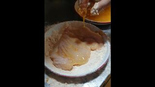 Step Mom Fucked in the Kitchen by Step Son while Preparing Food for the Family