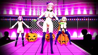 Mmd the Day after Halloween Collect all Hard Candies (3D Hentai)