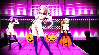 Mmd the Day after Halloween Collect all Hard Candies (3D Hentai)