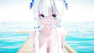 【MMD R-18 SEX DANCE】INTENSE PASSIONATE SEX ON THE SWEET BEACH 甘い精液アナル [MMD]