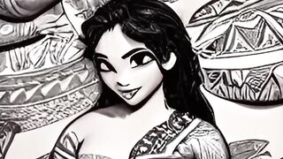 Moana as a Porn Digital art