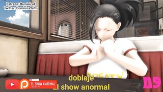 MOMO SE COGE A UN NOMU MY HERO ACADEMIA ESPAÑOL DOBLAJE