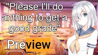 Sexy student will do "Anything" to raise her grade! ASMR JOI PREVIEW