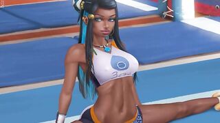 Gym Leader Nessa breast expansion
