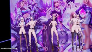 [MMD] T ara- Sexy Love StripVers. Ahri Akali Kaisa Evelynn KDA 3D Erotic Dance