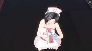 3D HENTAI POV nurse jerked off the patient