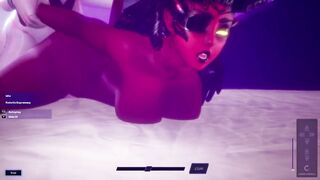 Subverse - Futanari cyber girl cums in succubus