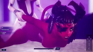 Subverse - Futanari cyber girl cums in succubus