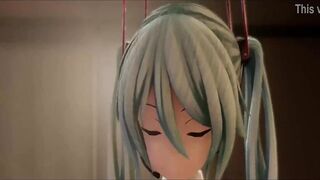 Hatsune miku dances for you to fuck her - MMD