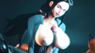 One Piece Nico Robin sex oral BIG