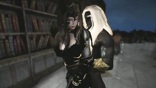 Black man fucks armored knight girl | Honey Select 2