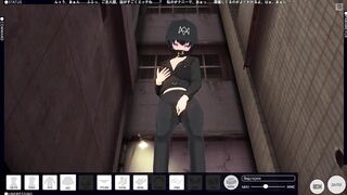 3D HENTAI Watch Dogs: Legion girl masturbating outdoors