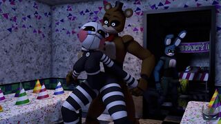 Freddy plays with the puppet (with sound)