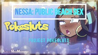 Project Pokesluts: Nessa Public Beach Sex (Pokemon Audio)