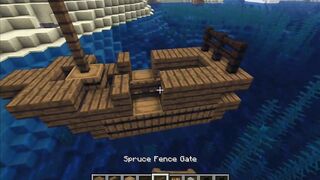 How to build a small pirate ship in Minecraft