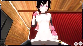 3D HENTAI POV Nana Kozuki Rides Cock and Cums with AHEGAO Face