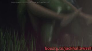 HENTAI Goblin fucks a girl with a huge ass