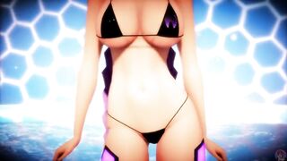 MMD R18 Iris Heart x Purple Heart Bikini Dance