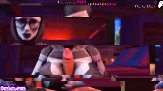 Futanari girls buttfuck to cum together with their big penises | 3D Hentai Animations | P52