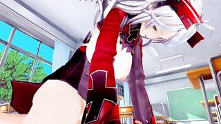 Prinz Eugen azur lane 3D hentai 5/7