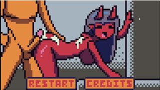 Pixel Art Porn Red Demand getting Hard Anal Fuck