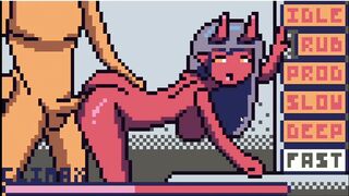 Pixel Art Porn Red Demand getting Hard Anal Fuck