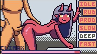 Pixel Art Porn Red Demand getting Hard Anal Fuck