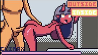 Pixel Art Porn Red Demand getting Hard Anal Fuck