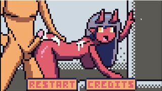 Pixel Art Porn Red Demand getting Hard Anal Fuck