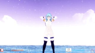 MMD R18 Aqua Konosuba Sexy Walk