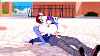 Owerwatch D.Va fucking POV pussy licking titjob cowgirl anime ucersoured teen 3D hentai koikatsu VR